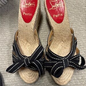 Christian Louboutin Espadrille Wedges